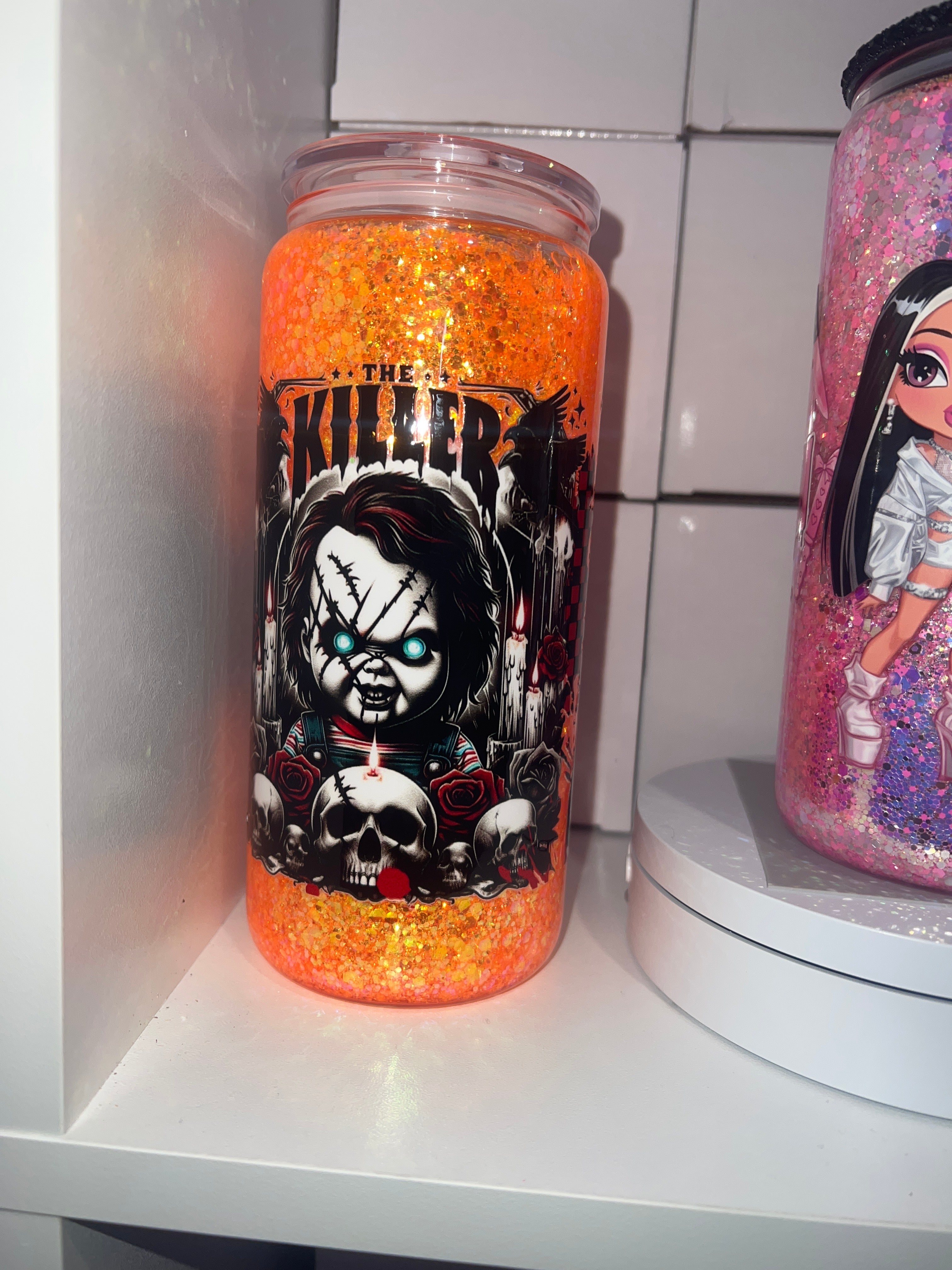 Chucky 20oz Glass Premade!