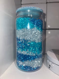 Ocean Blue Rhinestone 16oz