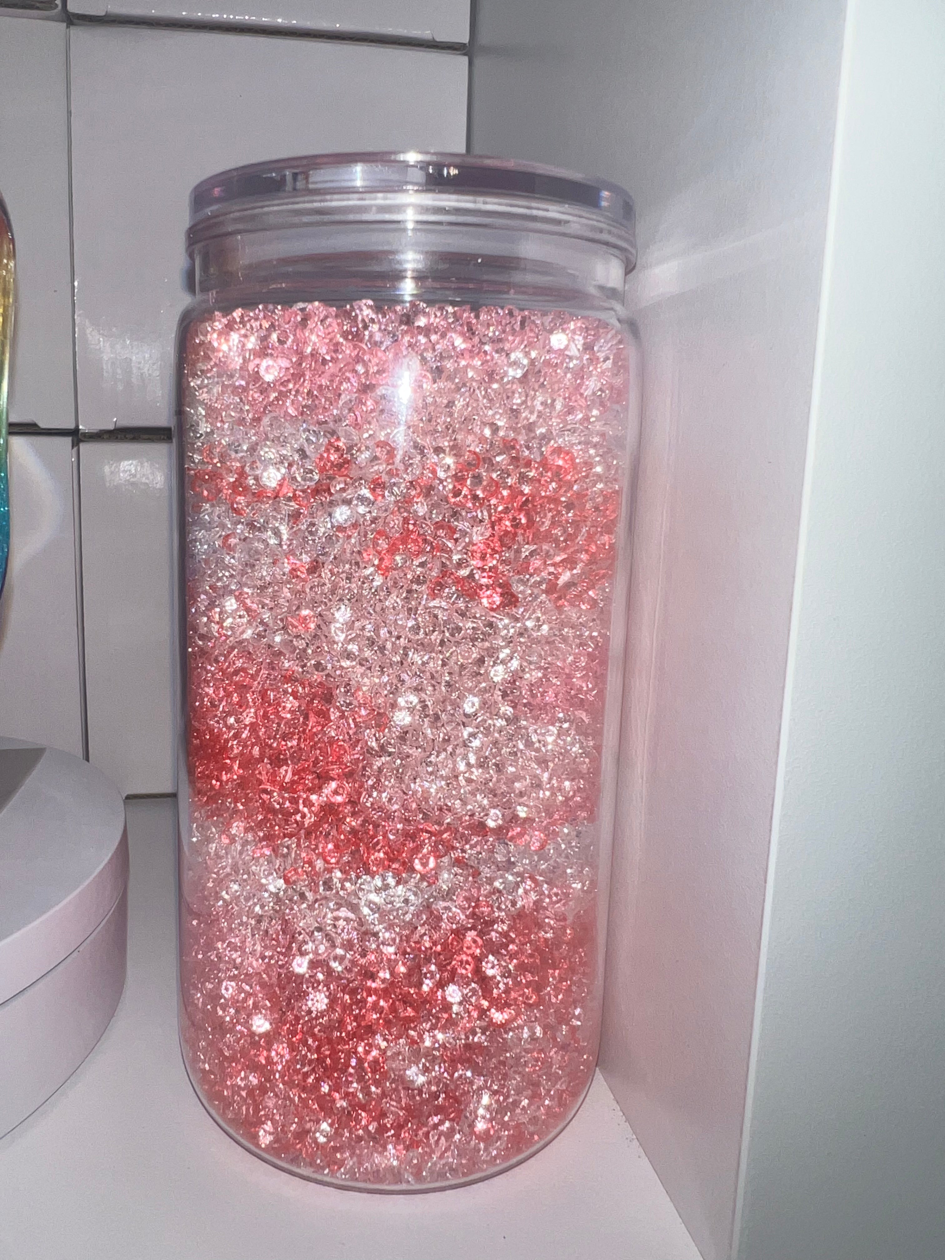 Pink Rhinestone 16oz