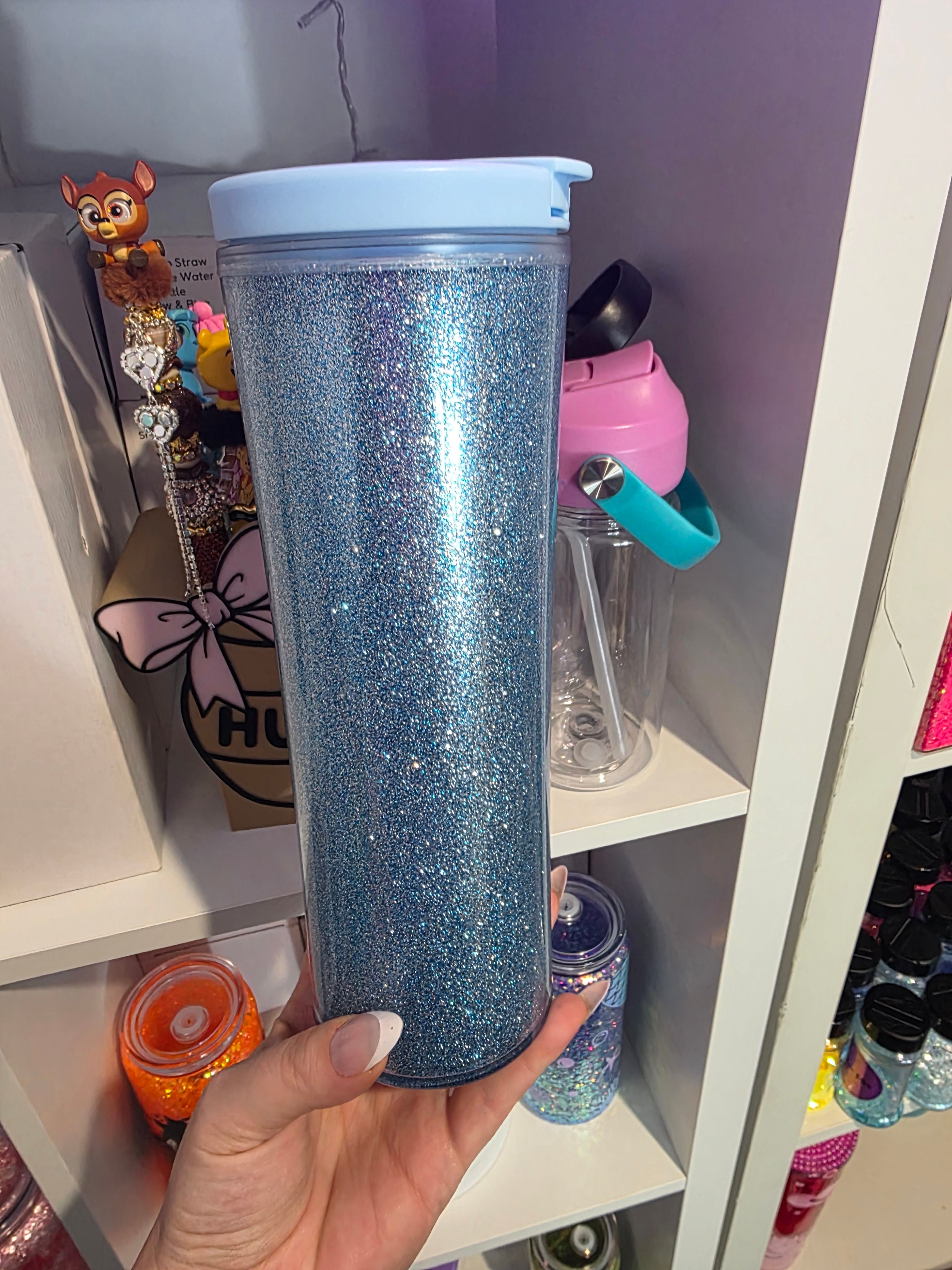 Blue 20oz Poly Drink Bottle