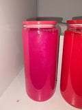 Hot Pink Mica 20oz Glass