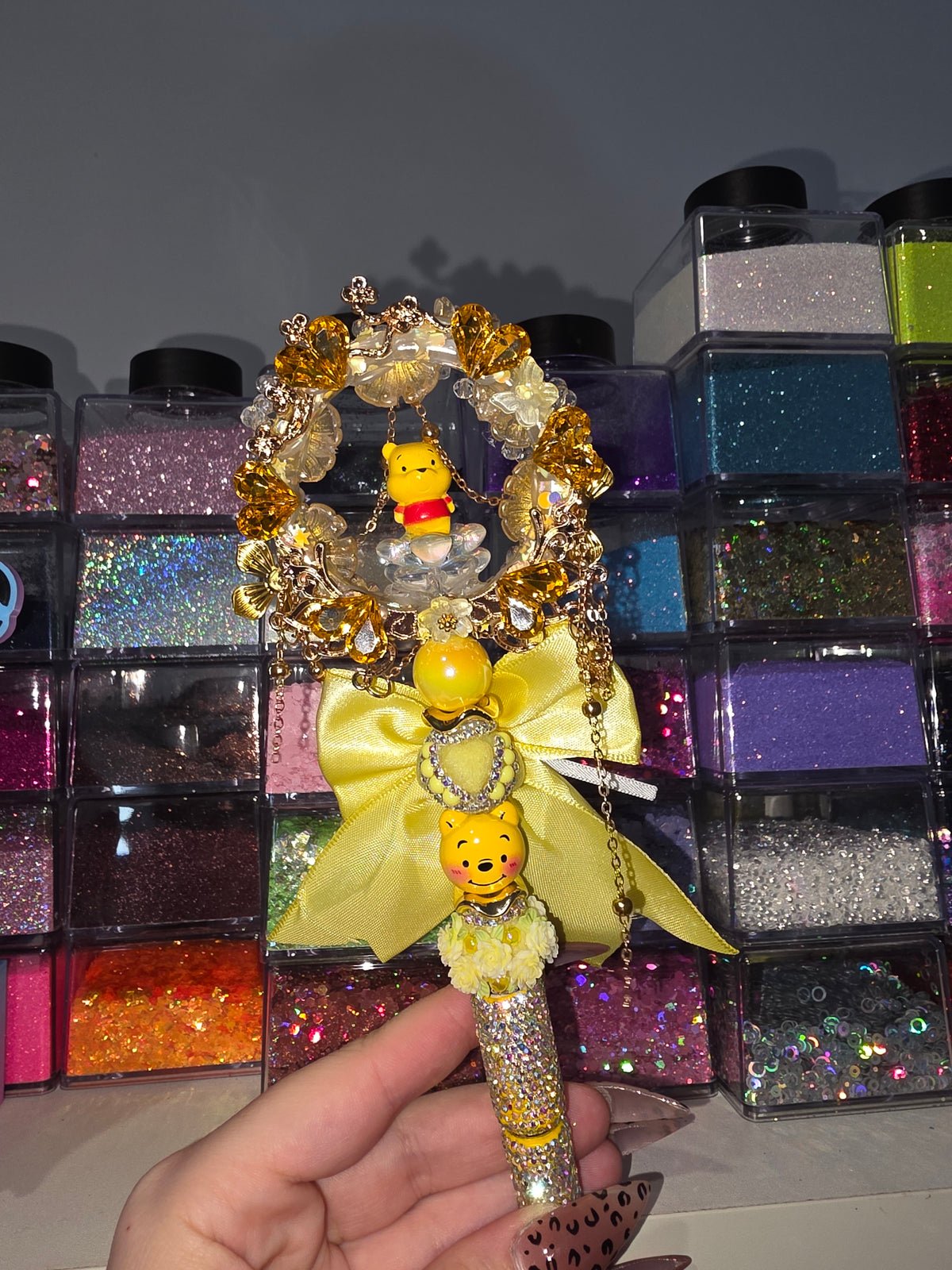 Fancy Yellow Bear Pen